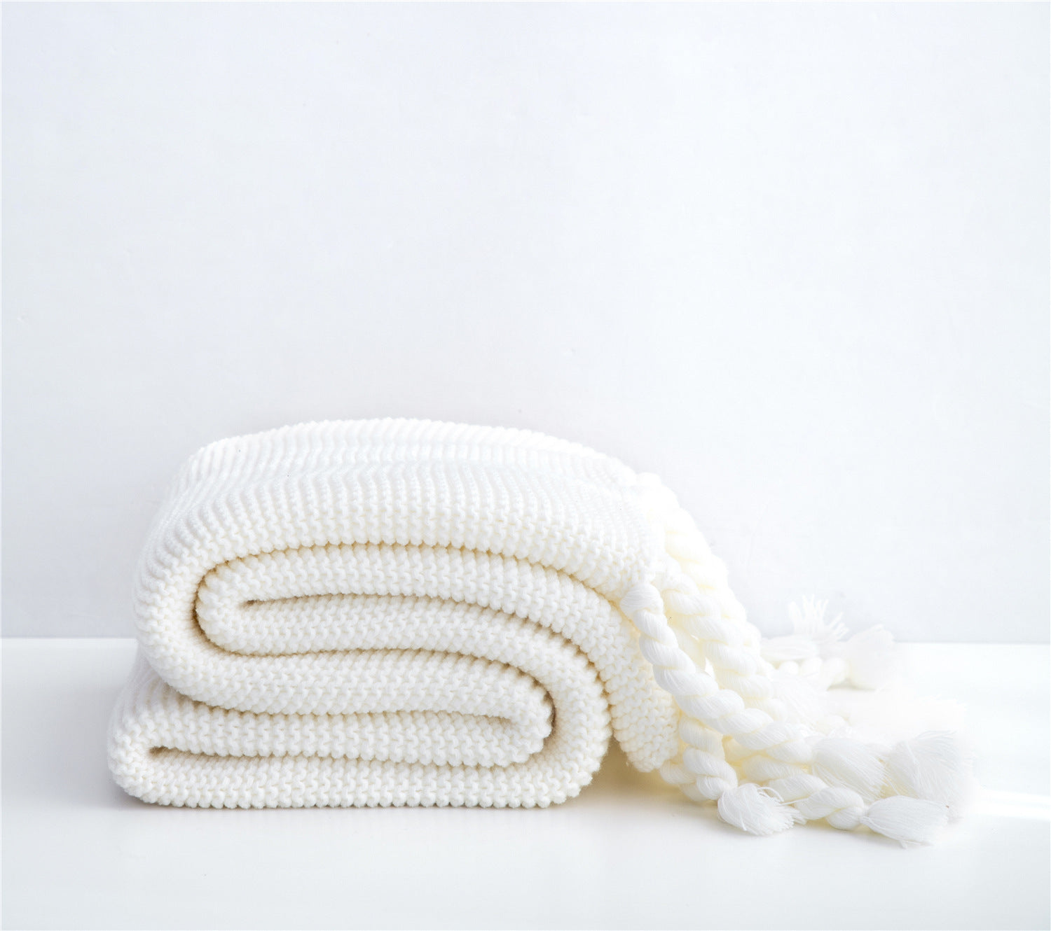 Knitted Tassel Sofa Blanket
