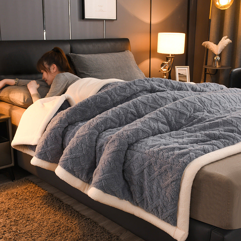 Thickened Winter Taffeta Fleece Blanket
