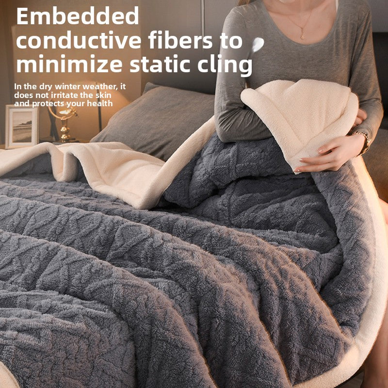 Thickened Winter Taffeta Fleece Blanket