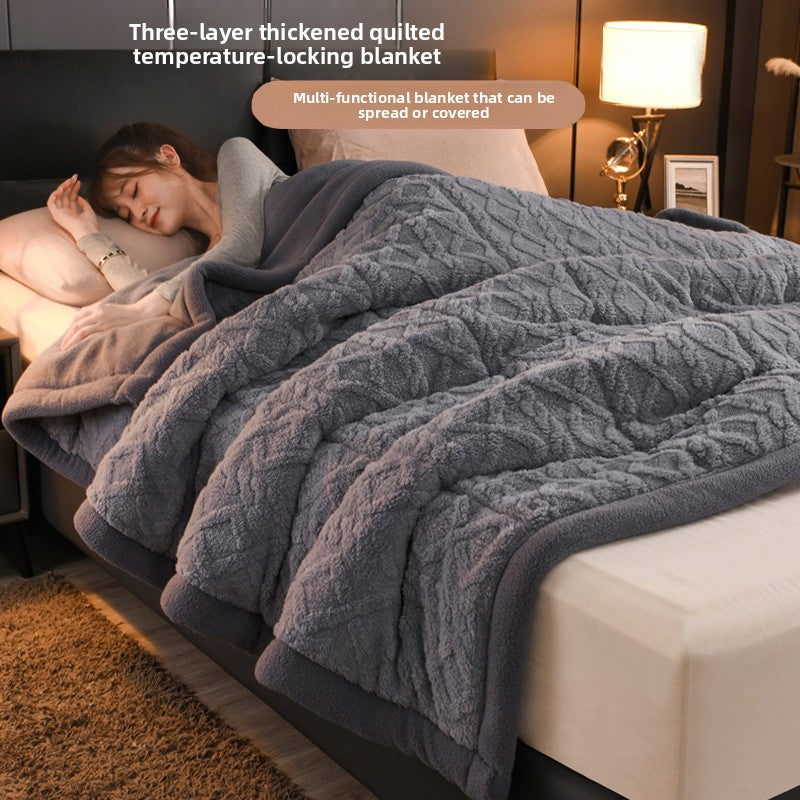Thickened Winter Taffeta Fleece Blanket