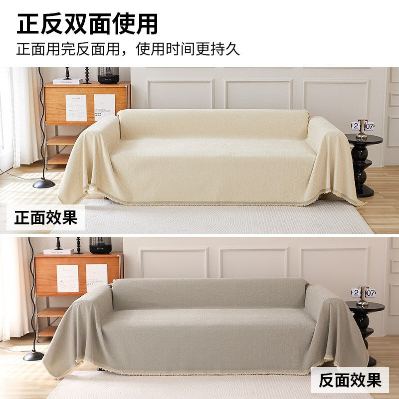 Solid Color Chenille Sofa Towel Foreign Trade Sofa Cover Cloth Sofa Cushion Cover Sofa Cover Modern Simple Sofa Cover