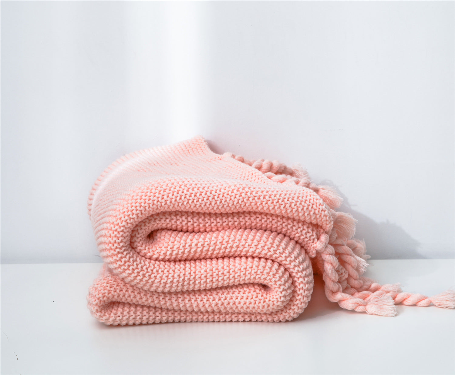 Knitted Tassel Sofa Blanket